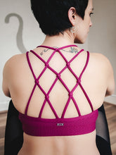 Load image into Gallery viewer, Lotus yoga bra back Lorna Jane Brussels La Woman Touch