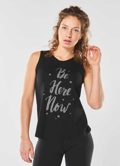 Yoga Tank Top Be Here Now Urban Goddess Brussels La Woman Touch